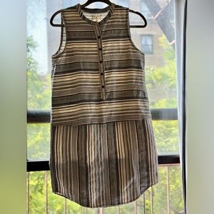 Lou & Grey: Size Small: Long button down tank top shirt. Good condition.